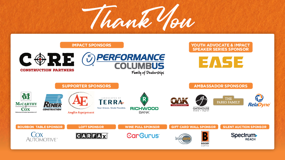 Impact60 Would like to thank the following sponsors!